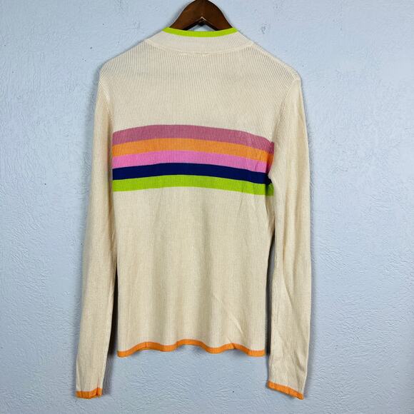 NEW! Rocks & Indigo Striped Crewneck Sweater Long Sleeve - M - Picture 2 of 5